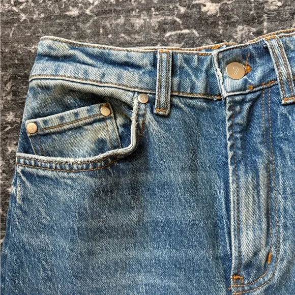 Pilcro Blue Flare Wide Leg Jeans - Picture 4 of 4